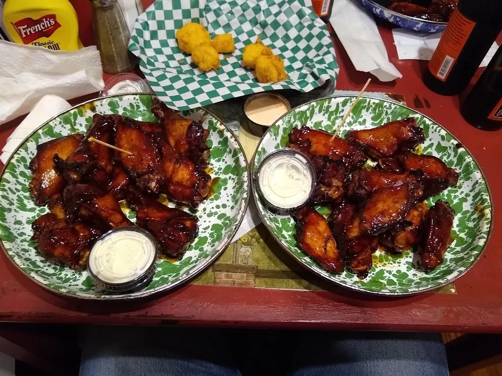 Bourbon Peach Smoked Wings